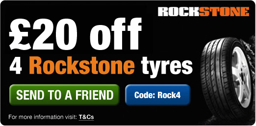 £10 off 4 Rockstone Tyres