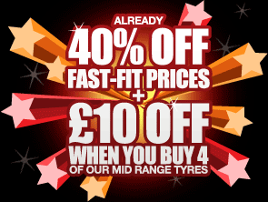40% OFF Fast-Fit Prices + £10 Off When You Buy 4