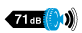 Noise Emission / Exterior Noise: 71 dBs, 2 Bars